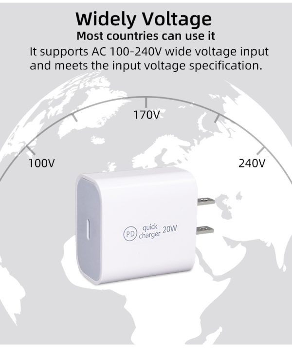 PD fast charging 20W travel head 20WPD mobile phone charger fast charging head - Image 2