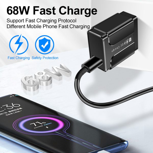 68W Super Fast Charging Charger Phone Fast Charging Head - Image 2