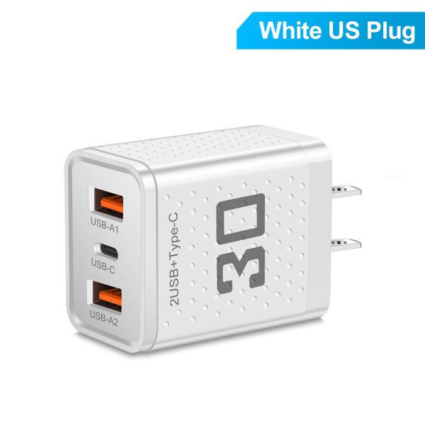 Mobile phone charger 2.4A PD+2 USB charging head Travel charging head - Image 7