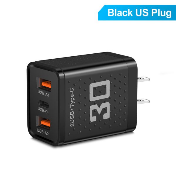 Mobile phone charger 2.4A PD+2 USB charging head Travel charging head - Image 8