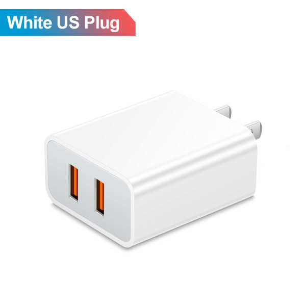 QC3.0 Dual USB Mobile Phone Charger with 2.4A 2-port Charging Head and Travel Charging Head - Image 6