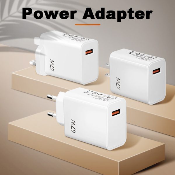 67W ultra fast charging charger with fast flash charging head - Image 5